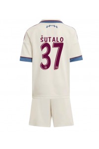 Ajax Josip Sutalo #37 Babyklær Tredje Fotballdrakt til barn 2025-26 Korte ermer (+ Korte bukser)